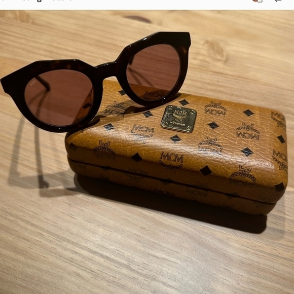 Dark Tortoise MCM Sunglasses with case